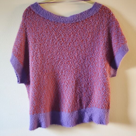 Free People Through The Motions V Neck Sweater Vest Supernova Combo XS Boxy Crop - Picture 6 of 16